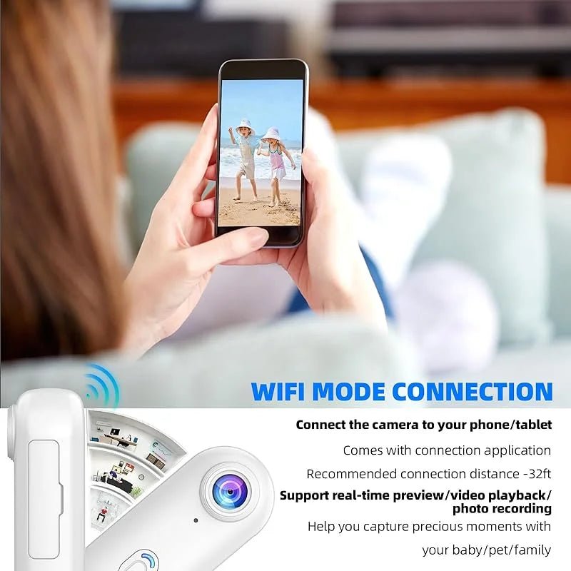NovaCam 4K Mini WiFi Action Camera Thumb Sized Wearable POV For Travel On Trails