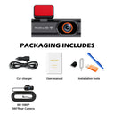 NovaCam Ultra HD 4K Car Front Dash Cam - 24 Hr Parking Monitor And GPS Rear View