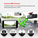 NovaDrive 4K Dash Cam GPS WiFi App Night Vision - 24H Recording With RearLens XP
