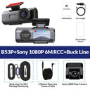 NovaDrive 4K Dash Cam GPS WiFi App Night Vision - 24H Recording With RearLens XP