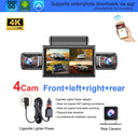 NovaGuard 4K 4CH Hidden Dash Cam With App Night Vision 24 Hour Parking MonitorGo