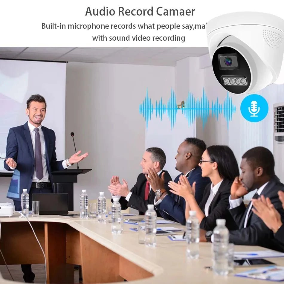 NovaGuard 4K PoE Dome Camera IP Onvif H.265 - Color Night Vision Clarity With AI