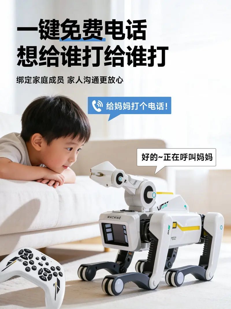 NovaTech AI Robot Dog 2026 With Bionic Arm - Remote Control Toy For Kids At Home