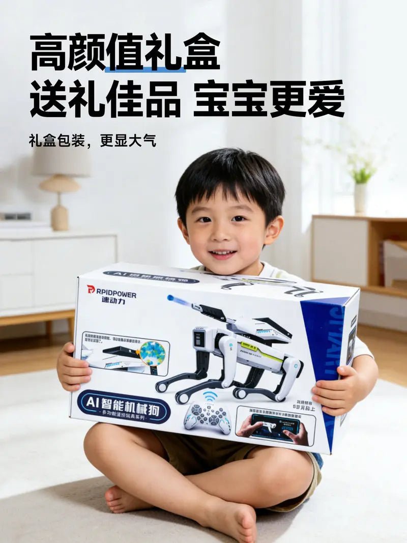 NovaTech AI Robot Dog 2026 With Bionic Arm - Remote Control Toy For Kids At Home