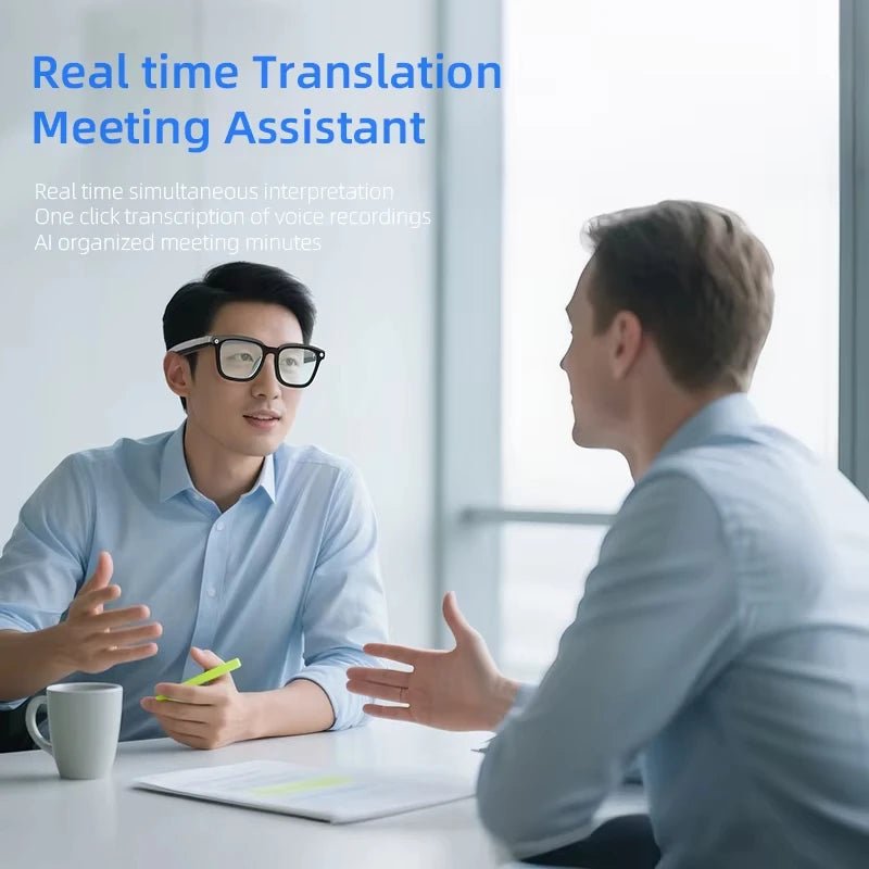 NovaTech AI Smart Glasses - RealTime Translation And 8MP 4K Video Capture Pro AI
