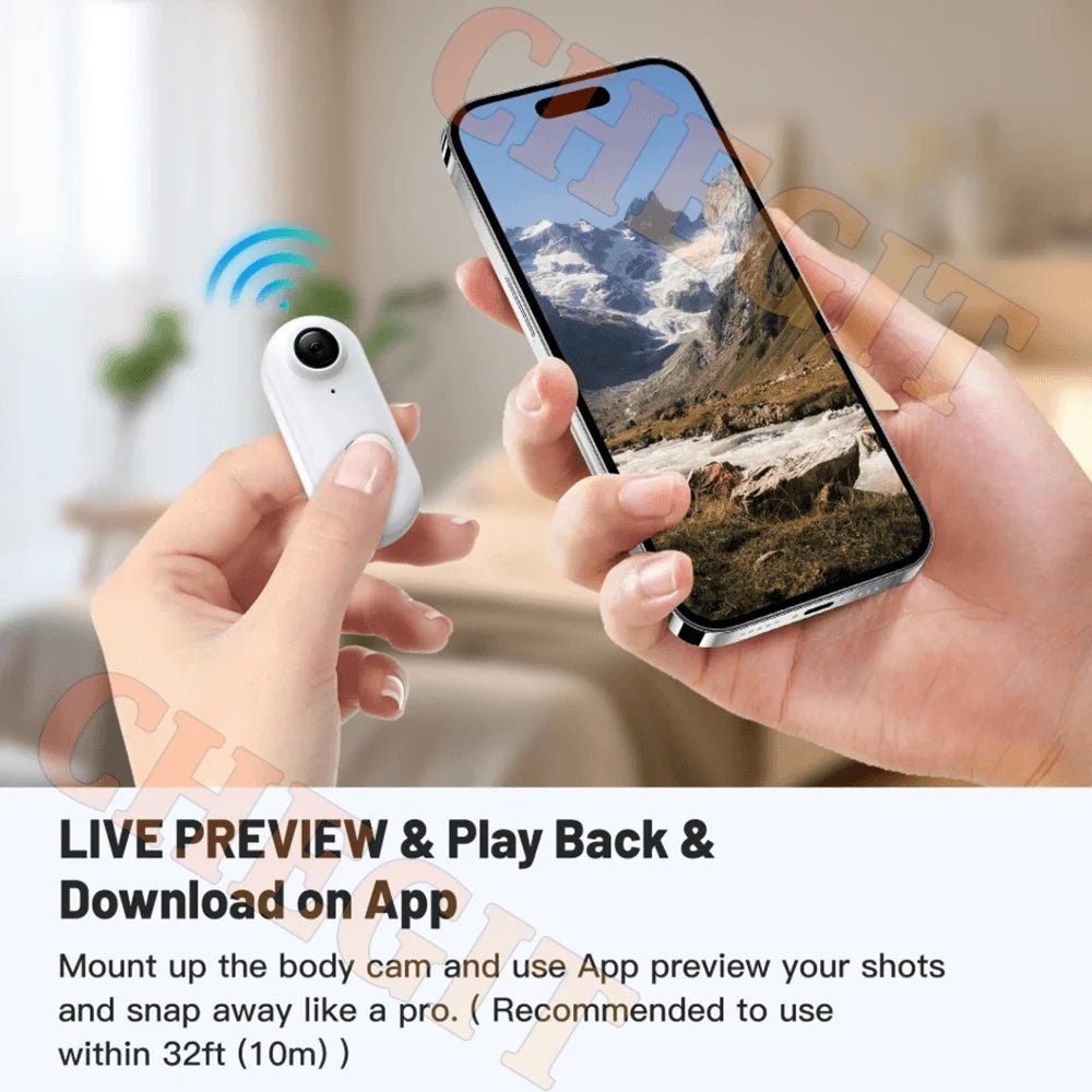 NovaVisionX 4K WiFi Mini Action Camera - Magnetic Mounts For Hands Free Vlogging