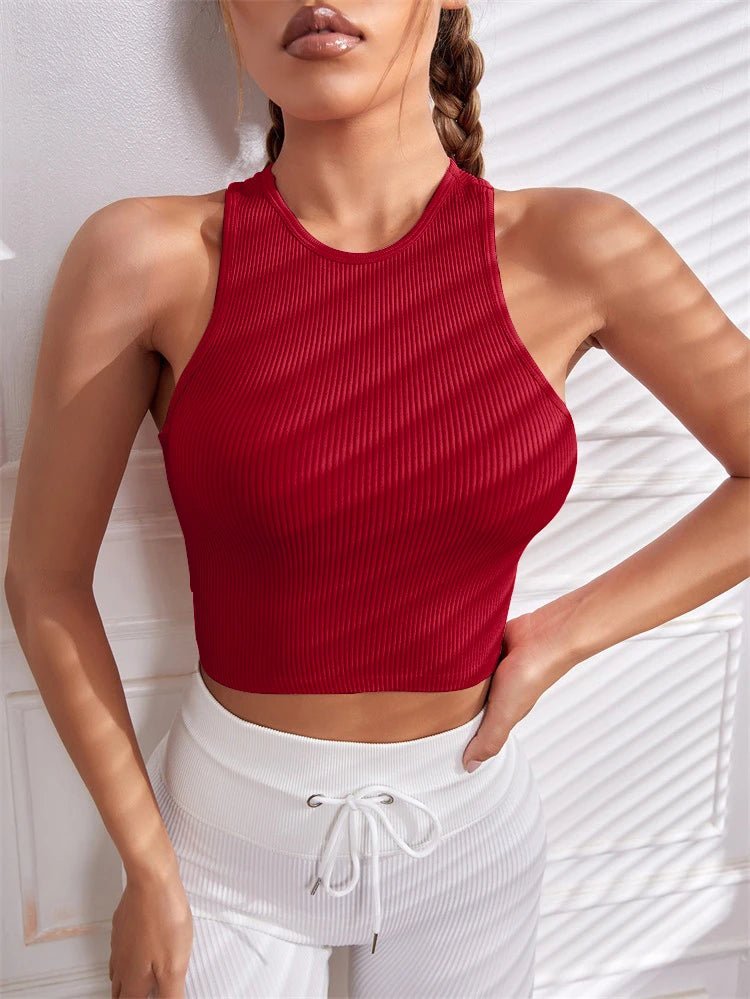 NovaWear Summer Seamless Push Up Y2K Tank Top - Lightweight LiftUp Casual Summer