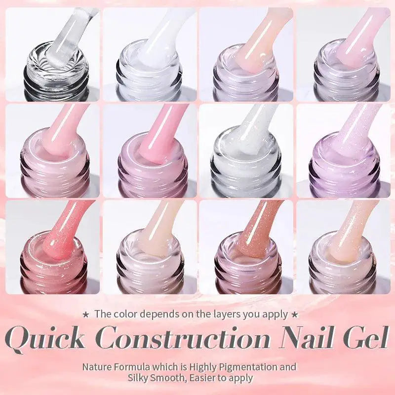 Nude Gel Nail Polish Set Camouflage Kit For Elegant Nails