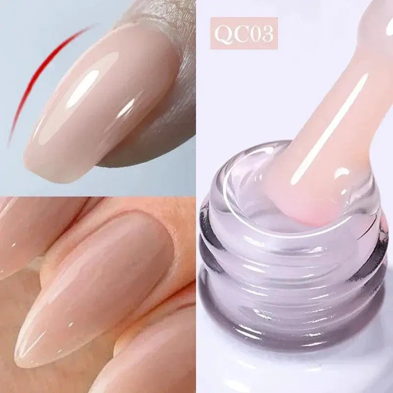 Nude Gel Nail Polish Set Camouflage Kit For Elegant Nails
