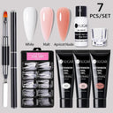 Nude Glitter Gel Nail Extension Kit for Salon Quality Nails