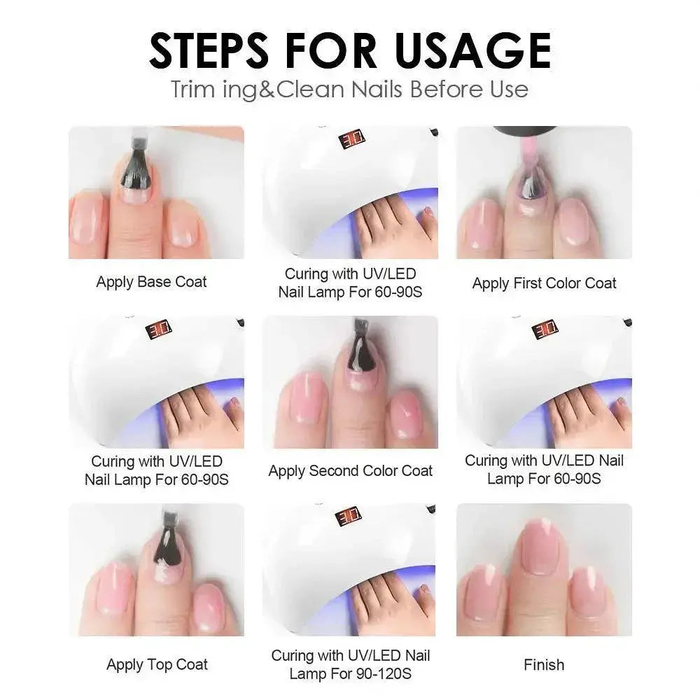 Nude Jelly Gel Nail Polish Salon Long Lasting Manicure