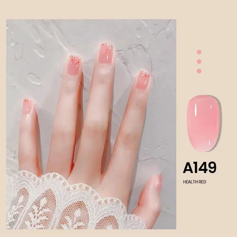 Nude Jelly Gel Nail Polish Salon Long Lasting Manicure