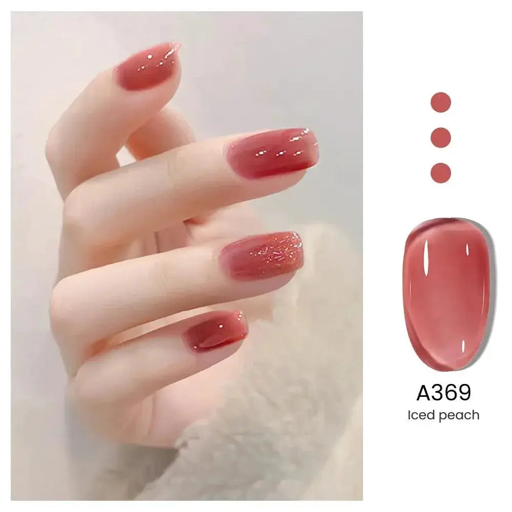 Nude Jelly Gel Nail Polish Salon Long Lasting Manicure