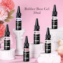 Nude Jelly White Rubber Base Gel: Long-Lasting Color