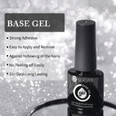 Nude Jelly White Rubber Base Gel: Long-Lasting Color