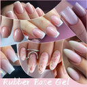 Nude Jelly White Rubber Base Gel: Long-Lasting Color