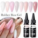Nude Jelly White Rubber Base Gel: Long-Lasting Color