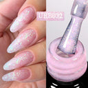 Nude Jelly White Rubber Base Gel: Long-Lasting Color