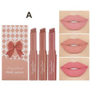 Nude Matte Lip Crayon Set: Long-Lasting Moisturizing Color