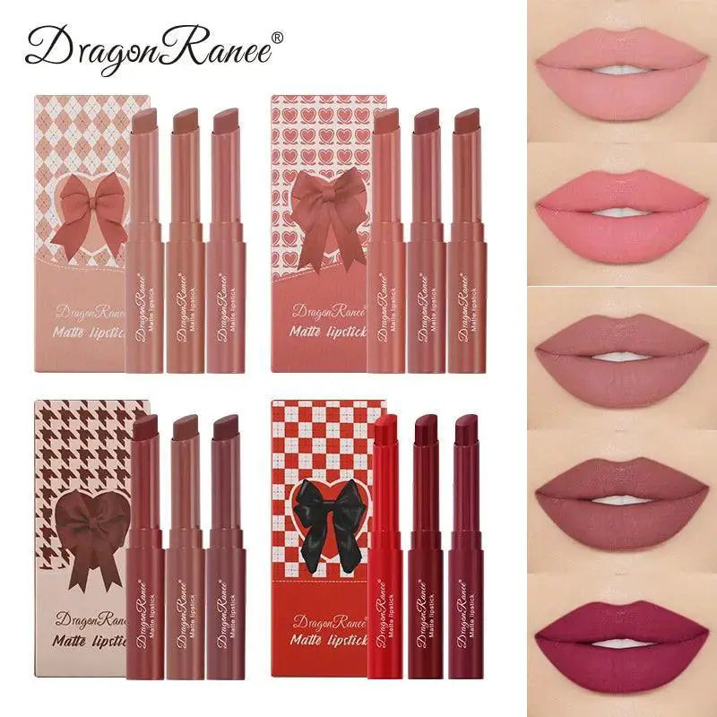 Nude Matte Lip Crayon Set Long Lasting Moisturizing Color