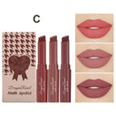 Nude Matte Lip Crayon Set: Long-Lasting Moisturizing Color