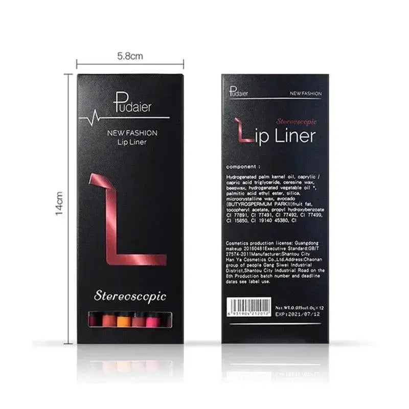 Nude Matte Lip Liner Pencil Hydrating Waterproof Longwear