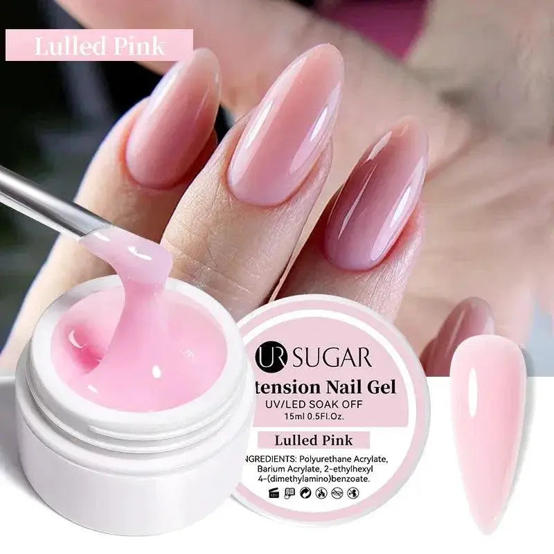 Nude Pink Gel Nail Kit For Professional Salon Manicures