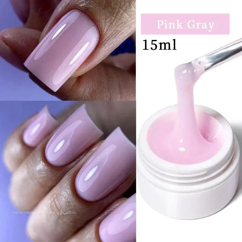 Nude Pink Gel Nail Kit For Professional Salon Manicures
