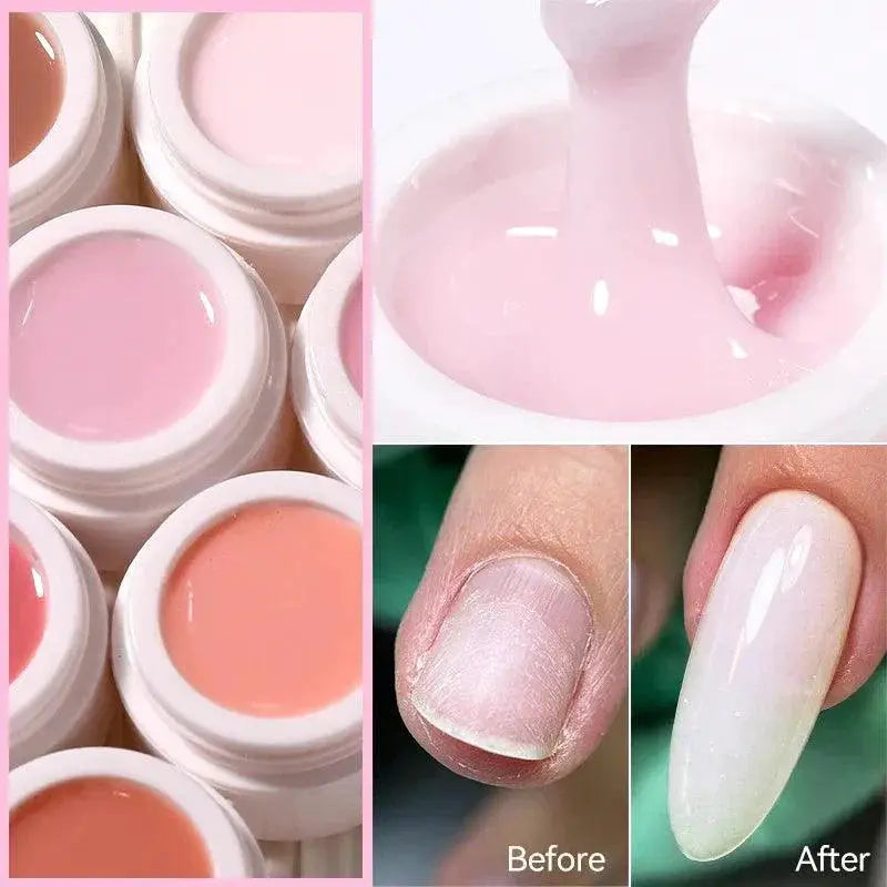 Nude Pink Gel Nail Kit For Professional Salon Manicures