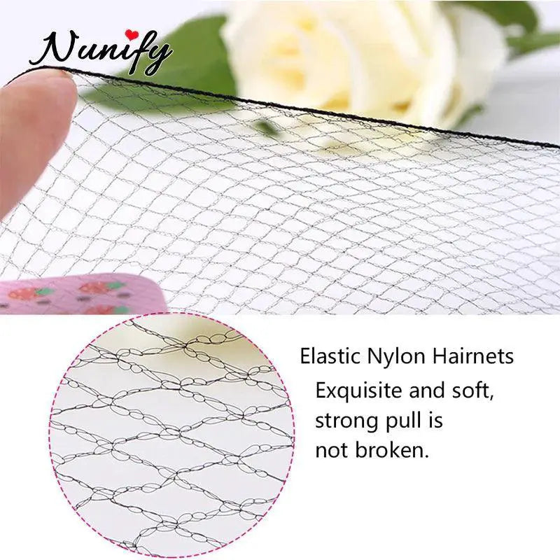 Nunify Elastic Nylon Hair Nets for Dancers and Athletes