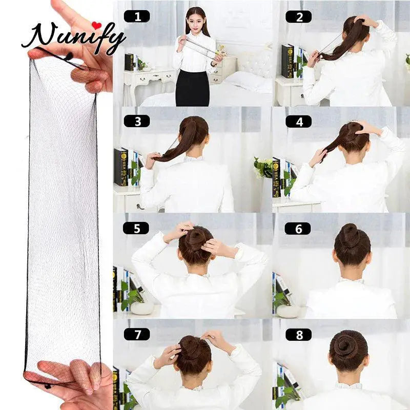 Nunify Elastic Nylon Hair Nets for Dancers and Athletes