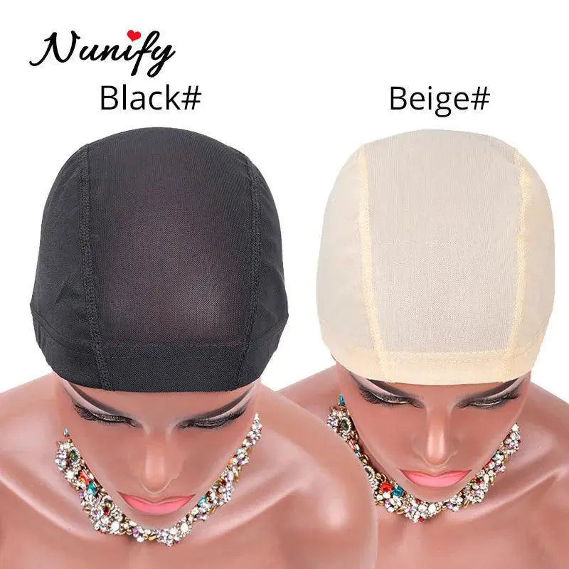 Nunify Mesh Wig Cap Premium Spandex Hair Accessory Black