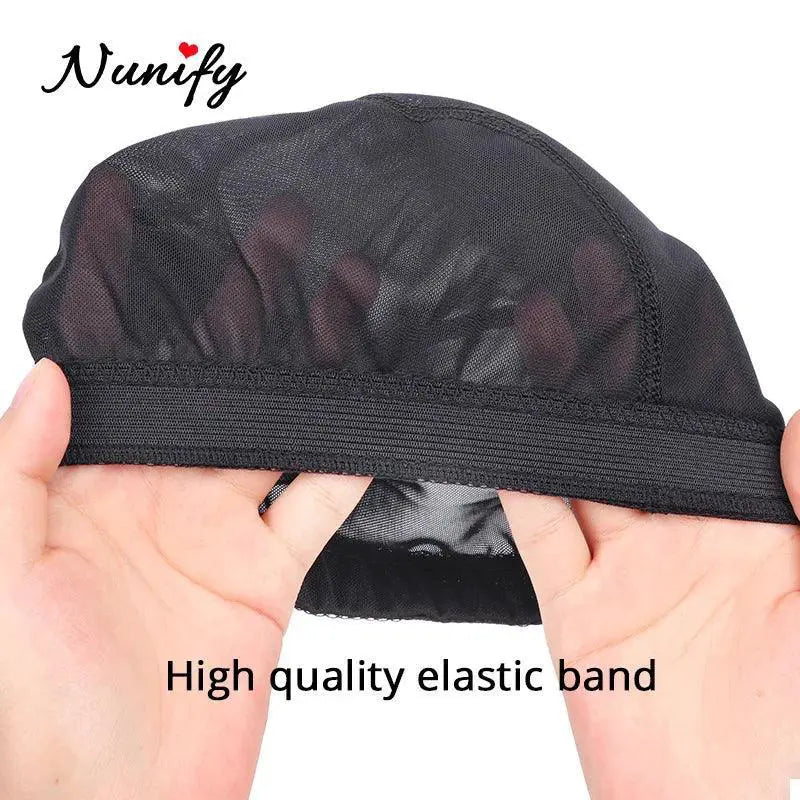 Nunify Mesh Wig Cap Premium Spandex Hair Accessory Black