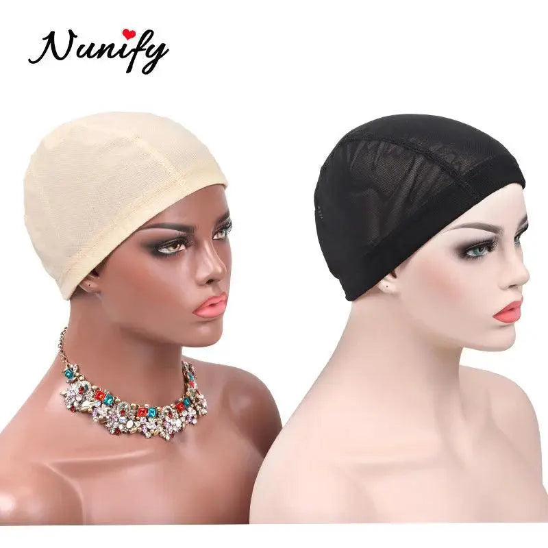 Nunify Mesh Wig Cap Premium Spandex Hair Accessory Black