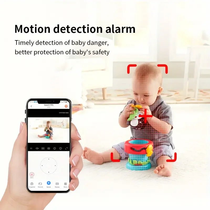 NurtureTech 4MP WiFi Indoor Crying - Detection Baby Monitor 360 View Night Visions