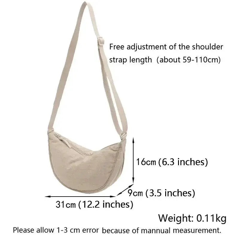 Nylon Hobos Shoulder Bag Stylish Lightweight Companion