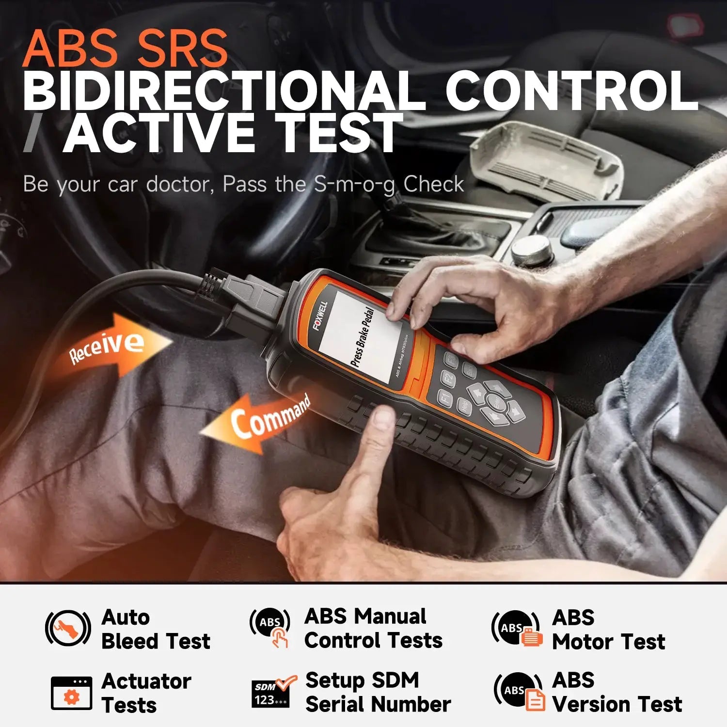 OBD2 Diagnostic Tool for Technicians ABS