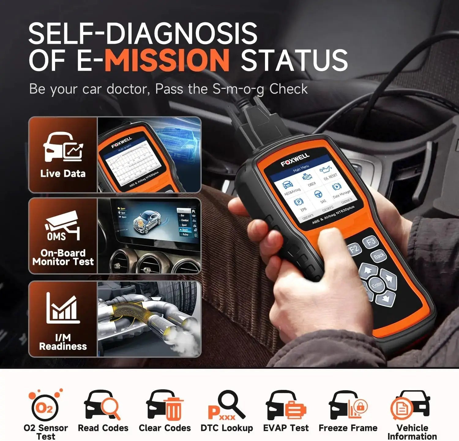 OBD2 Diagnostic Tool for Technicians ABS