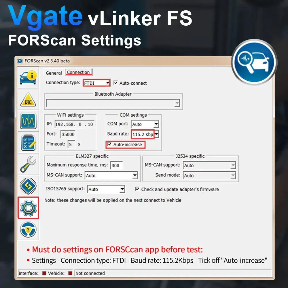 OBD2 Scanner for Ford and Mazda Checks