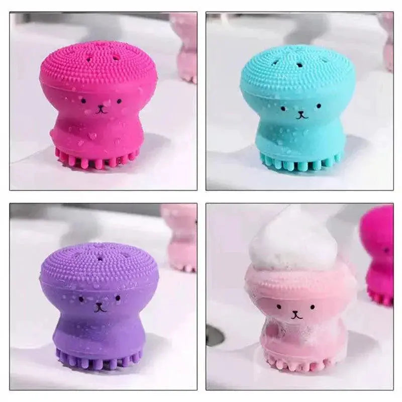 Octopus Silicone Facial Brush For Gentle Deep Pore Cleansing