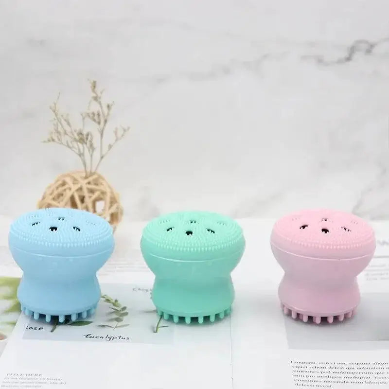 Octopus Silicone Facial Brush For Gentle Deep Pore Cleansing