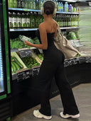 Off-Shoulder Collar Top: Sleek High-Waist Chic Style