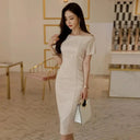 Flattering Off Shoulder Dress For Women