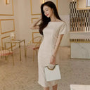 Flattering Off Shoulder Dress For Women