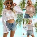 Off-the-Shoulder Bell Sleeve Blouse Stylish Street Fashion