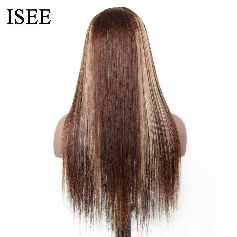 Ombre 4/27 Straight 13x4 Lace Front Virgin Peruvian Hair Wig