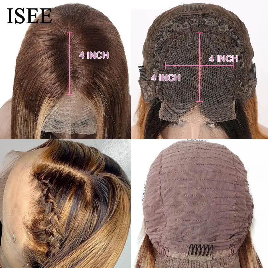 Ombre 4/27 Straight 13x4 Lace Front Virgin Peruvian Hair Wig