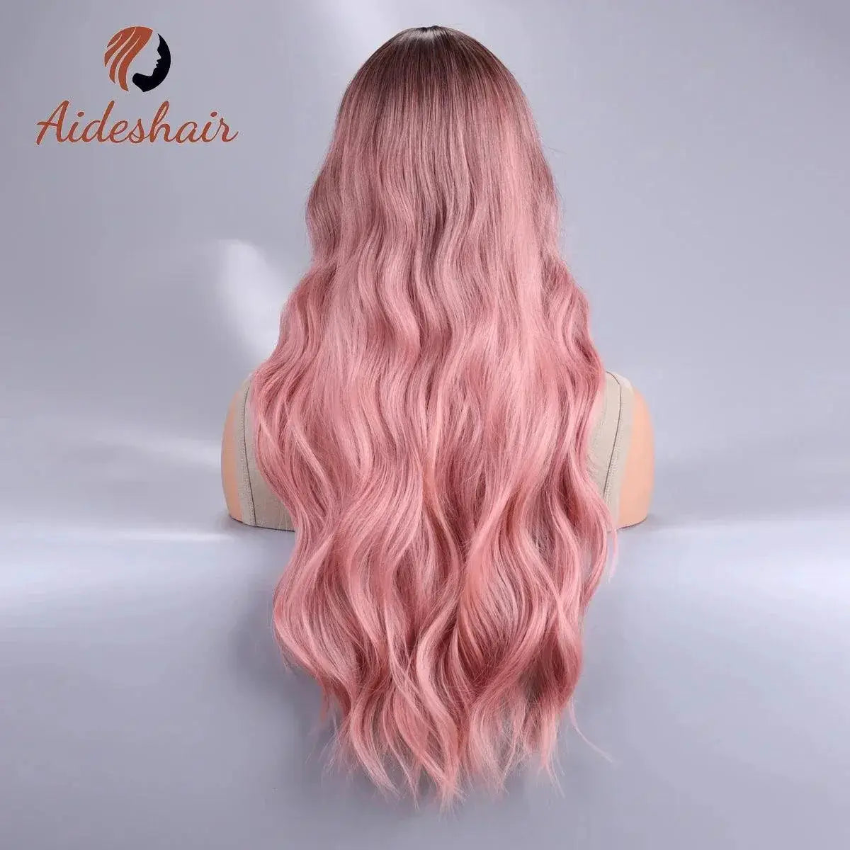 Ombre Black Pink Cosplay Wig for Womens Lolita Glam Style
