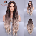 Ombre Black Pink Cosplay Wig for Women's Lolita Glam Style