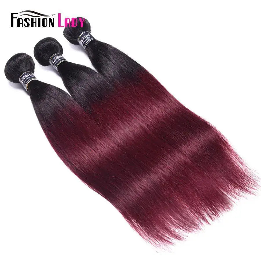Ombre Brazilian Human Hair Bundle Set Luxe Transformation
